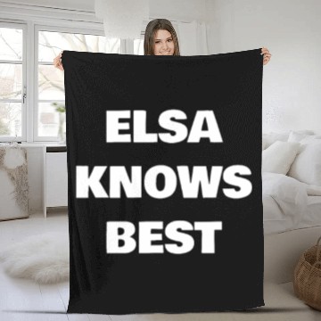 Discover Elsa Knows Best Fleece Blankets