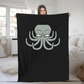 Discover graffiti ink drop paint spray evil octopus octopus Fleece Blankets