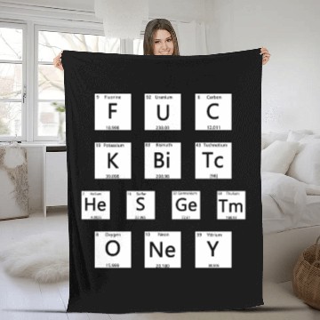 Discover Fuck Bitches Get Money Chemistry Chemist Fleece Blankets