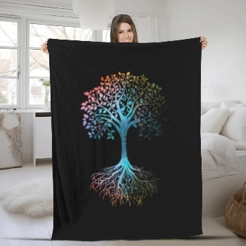 Discover Tree of Life Fleece Blankets
