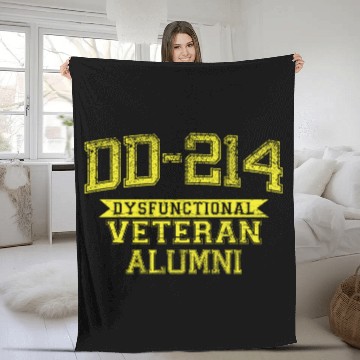 Discover DD-214 DYSFUNCTIONAL VETERAN ALUMNI Fleece Blankets