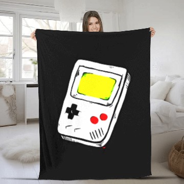 Discover gameboy sketch Fleece Blankets