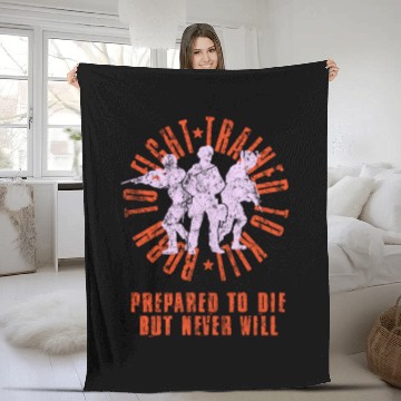 Discover Army Camouflage Military Gift Idea Fleece Blankets