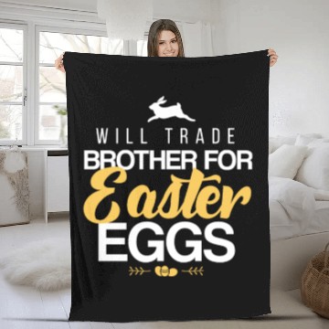Discover Easter egg brother Fleece Blankets