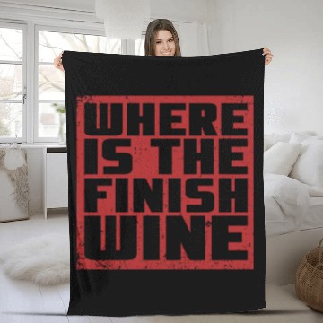 Discover Wine Running sport Fleece Blankets