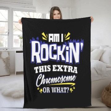 Discover Down Syndrome Awareness Support Trisomy 21 Gift Fleece Blankets