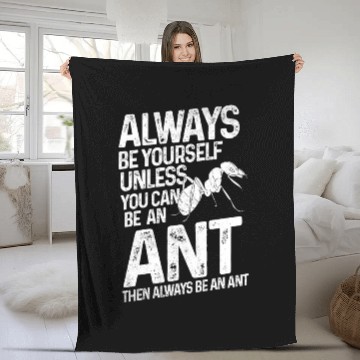 Discover Ant insect gift Fleece Blankets