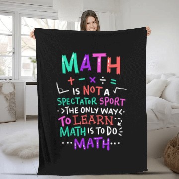 Discover Math Teacher Fleece Blankets