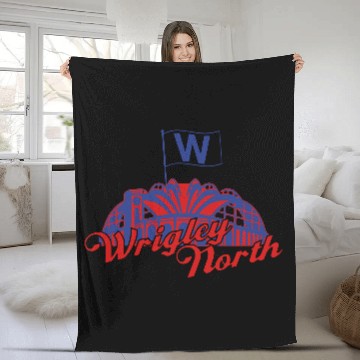 Discover Wrigley North Fly The W Fleece Blankets