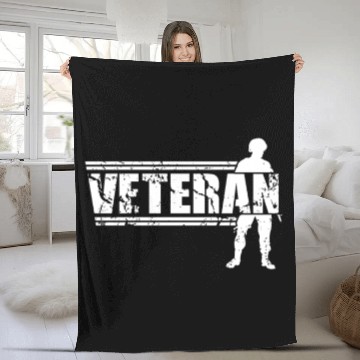 Discover Soldier Veterans Day Army Veteran Military Fleece Blankets