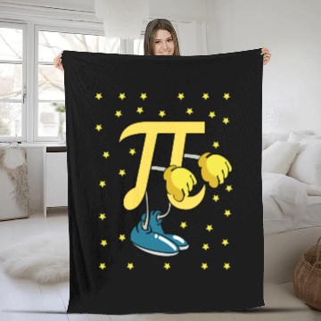 Discover Pi Flossing Funny Pi Day Fleece Blankets