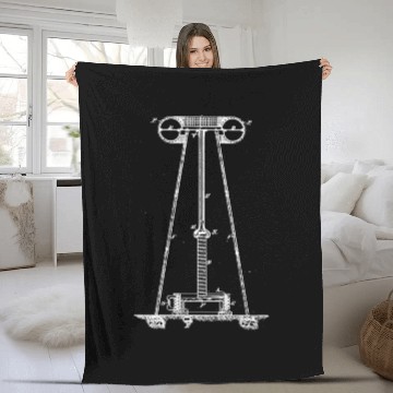 Discover Nikola Tesla Patent design Fleece Blankets