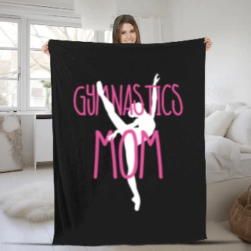 Discover Womens Womens Gymnastics Mom Fleece Blankets Gymnast
