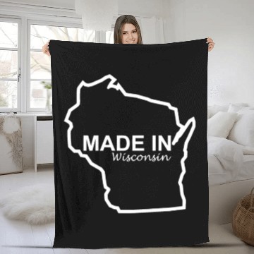 Discover Made In Wisconsin Fleece Blankets