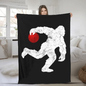 Discover Bowling Bigfoot Novelty Funny Hawaiians Fleece Blankets