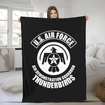 Discover us air force thunderbirds Fleece Blankets