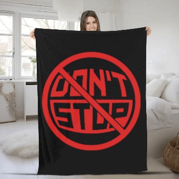 Discover Do not Stop Round Shield Circle Do not Stop Never Fleece Blankets