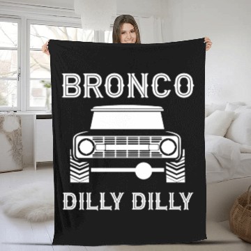 Discover Ford Bronco Dilly Dilly Fleece Blankets
