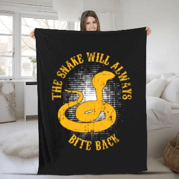 Discover Snake Adder Viper Reptile Gift Fleece Blankets