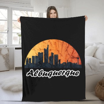 Discover Albuquerque Fleece Blankets