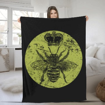 Discover Queen Bee Fleece Blankets