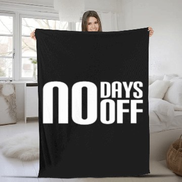 Discover Adult No Days Off Gym Novelty Fleece Blankets