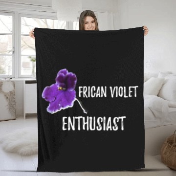 Discover African violet Gardening Fleece Blankets Best Garden Gift