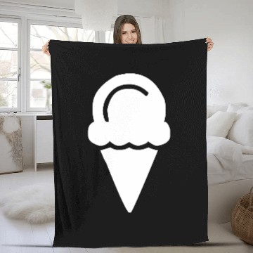 Discover Vanilla Ice Cream Fleece Blankets
