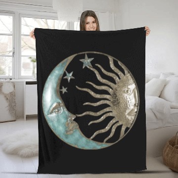 Discover Moon and sun Fleece Blankets