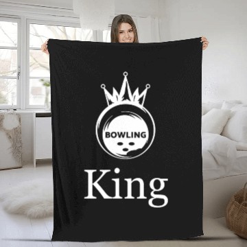 Discover Bowling Team Bowler Pins Bowling Ball Skittles Spl Fleece Blankets