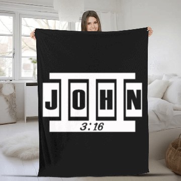 Discover JOHN 3 16 Fleece Blankets ARTWORK