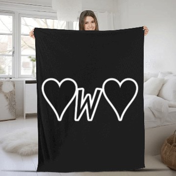 Discover uwu heart eyes emoticon meme cute face socialmedia Fleece Blankets