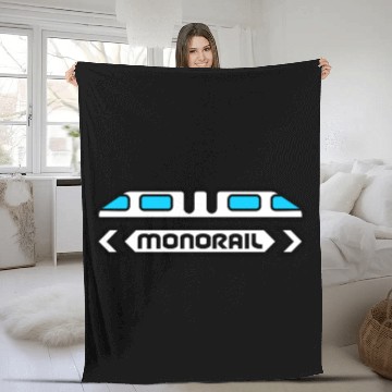 Discover Monorail Fleece Blankets