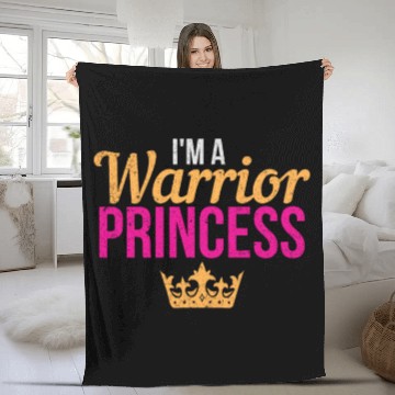 Discover I Am A Warrior Princess Baseball Jerseys Cool Princess Baseball Jerseys Fleece Blankets