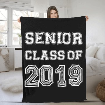 Discover Senior Class of a 2019 Graduate Fleece Blankets Graduation