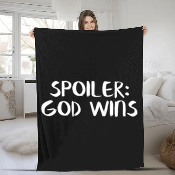Discover spoiler: god wins Fleece Blankets