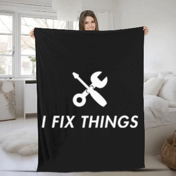 Discover I Fix Things Mechanic Car Fleece Blankets