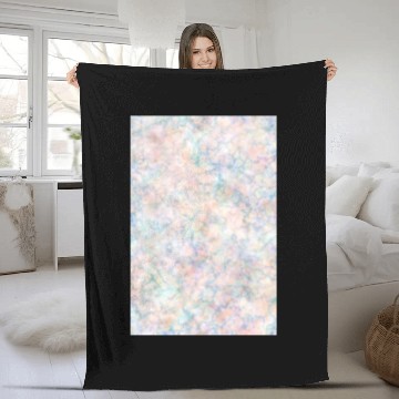Discover Multicolor Pastel Rainbow Marble Pattern Fleece Blankets