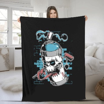 Discover Graffiti Cartoon Fleece Blankets
