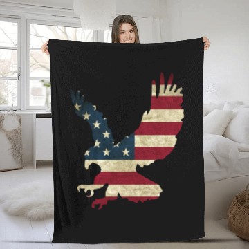 Discover American Eagle Fleece Blankets