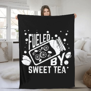 Discover Fueled By Sweet Tea I Funny Southern Country Fleece Blankets