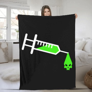Discover Poison Vaccination Autism Measles Anti Vaccinat Fleece Blankets