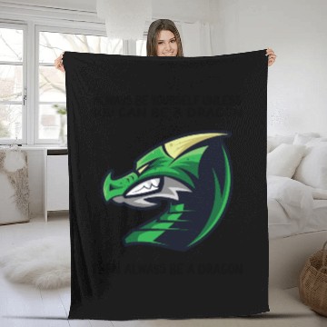 Discover Dragon Gifts Quote Fleece Blankets