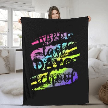 Discover Happy Last Day of School Teacher Fleece Blankets