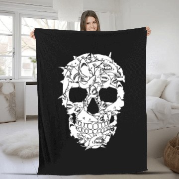 Discover Shark Skull Fleece Blankets