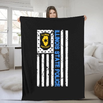 Discover ILLINOIS STATE POLICE Fleece Blankets