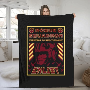 Discover Rogue Squadron Propaganda Fleece Blankets