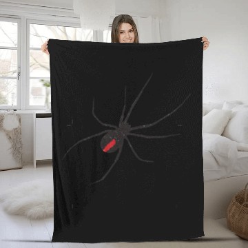 Discover product Black Widow Spider Insect Lover Gifts Fleece Blankets
