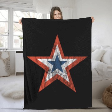 Discover 4th july Stars and Stripes Star vintage Fleece Blankets