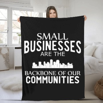Discover Small Business Gift Fleece Blankets